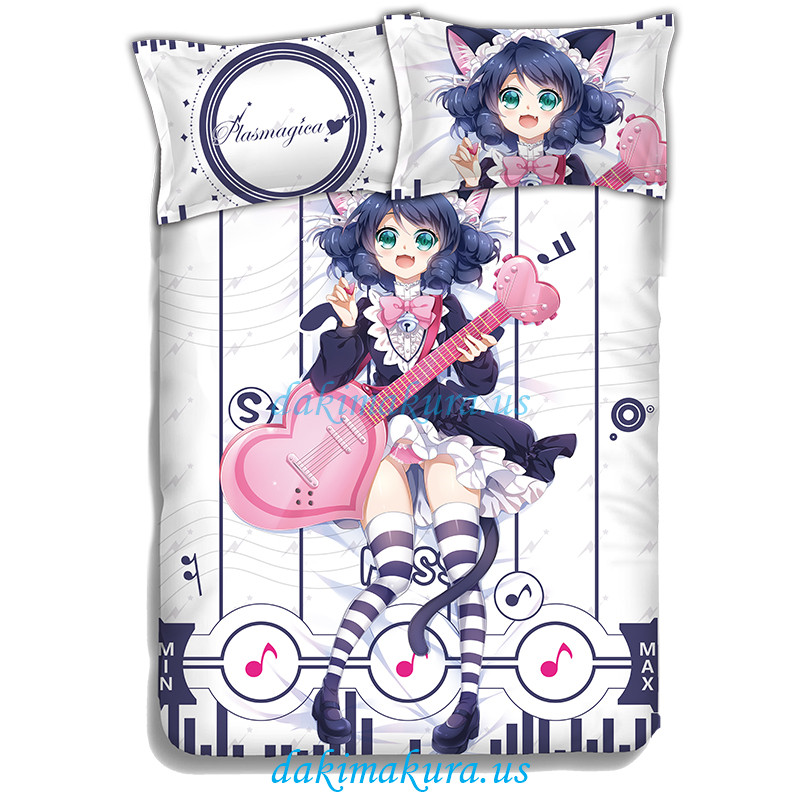 Plasmagica-show by rock Anime Bed Blanket Duvet Cover with Pillow Covers